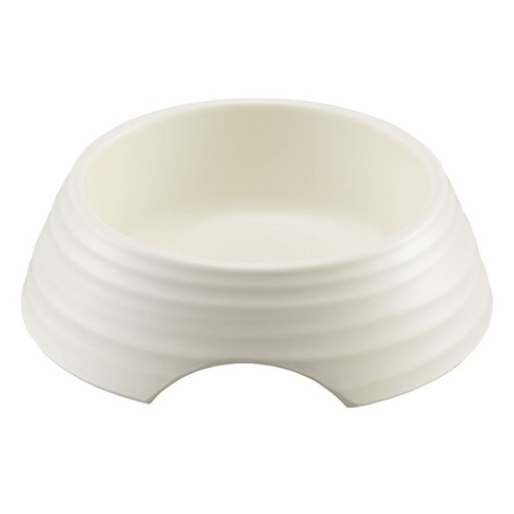 Cream White Retriever Retro Melamine Pet Bowl